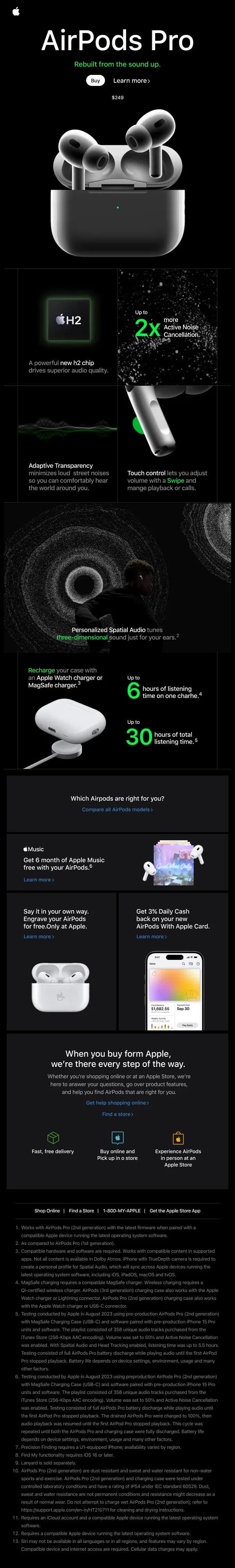 AirPods Pro Introduction HTML Email Template