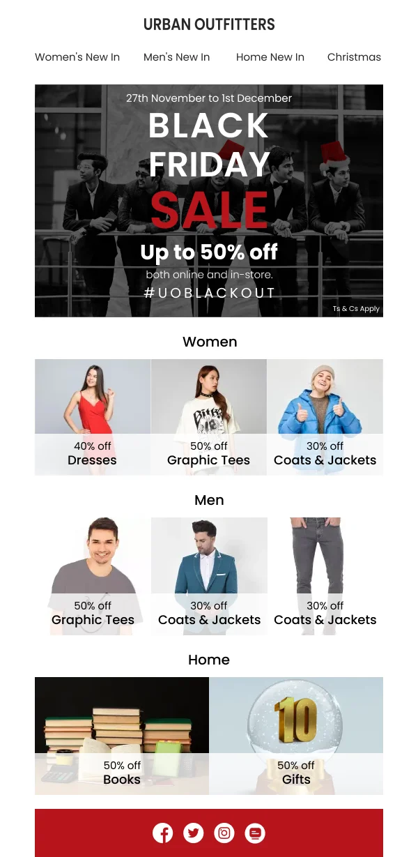 Black Friday Sale Fashion HTML Email Template