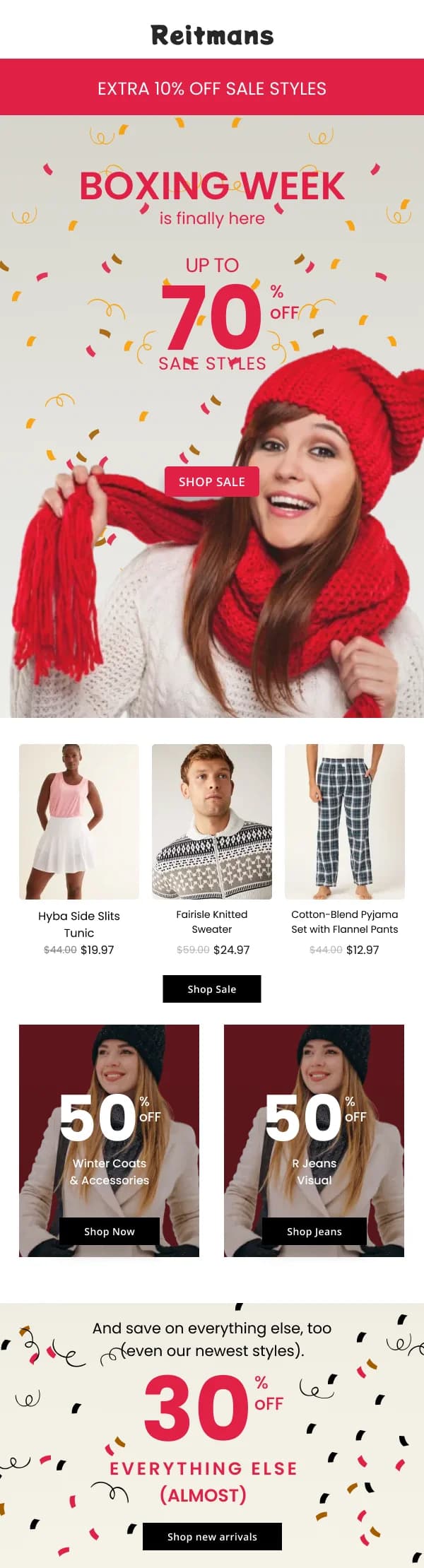 Boxing Day Sale Fashion HTML Email Template