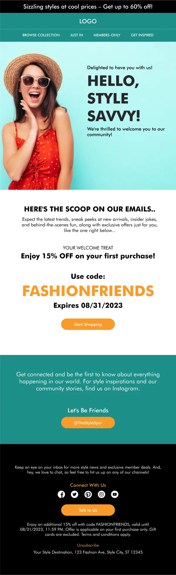 Sizzling Summer Styles Fashion HTML Email Template
