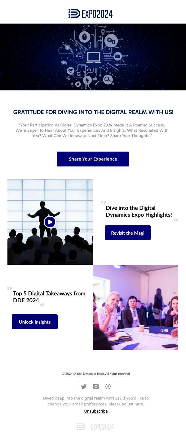 Digital Dynamics Expo Finance HTML Email Template