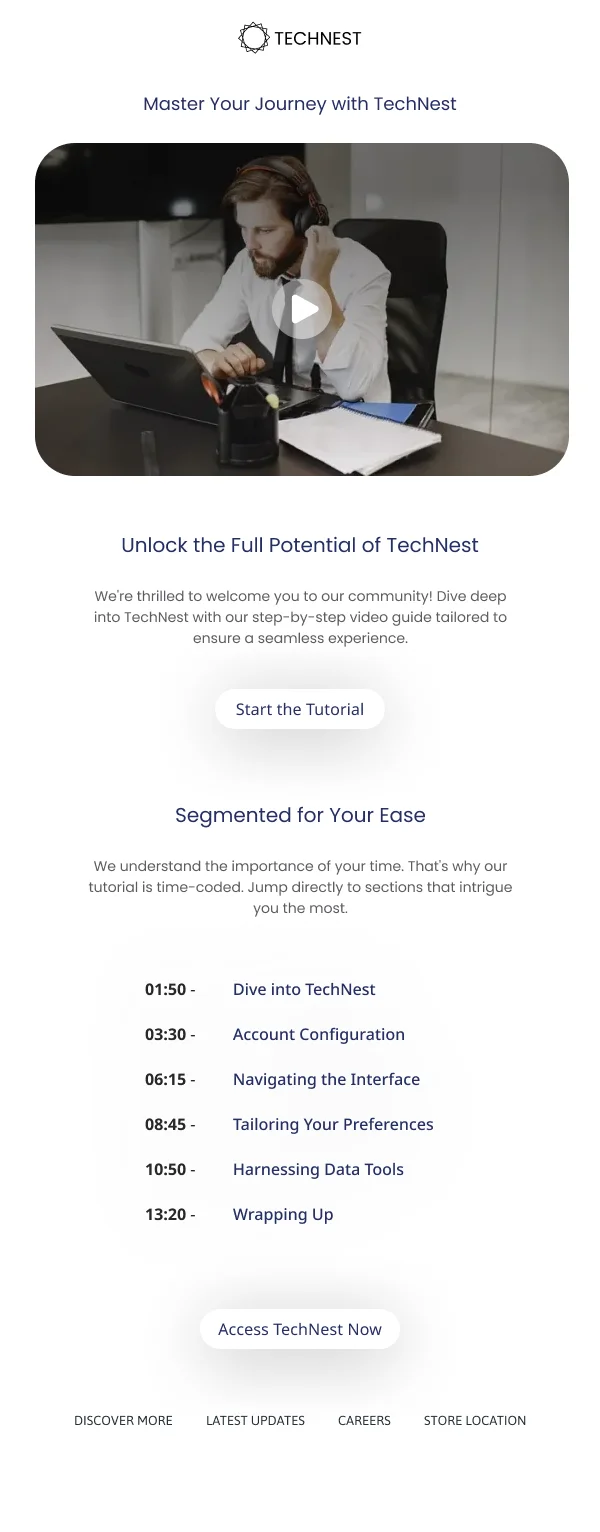 Event Itinerary SaaS HTML Email Template