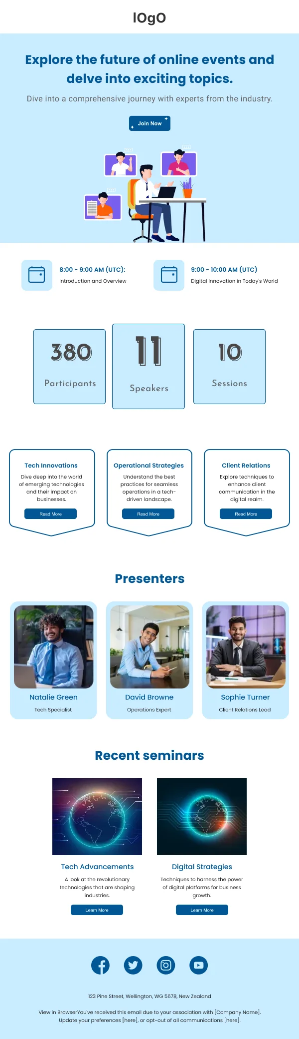 Future of Online Events SaaS HTML Email Template