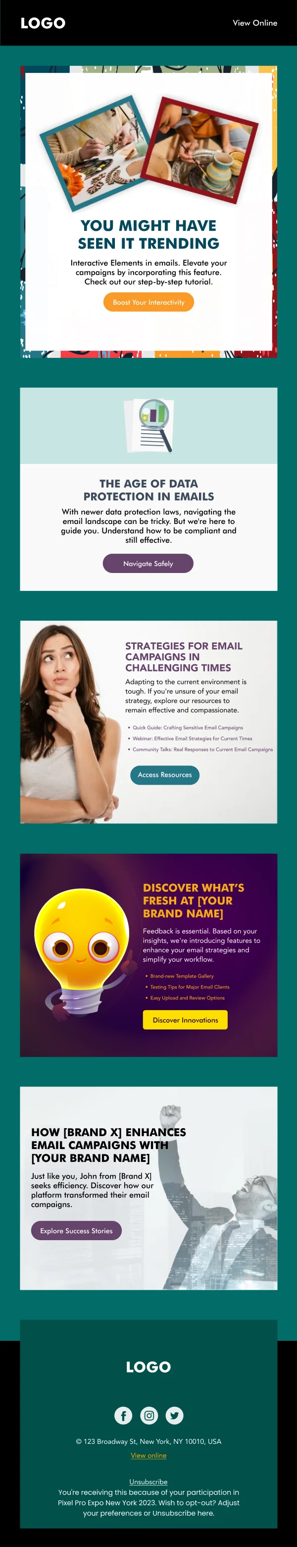 Strategies and Insights SaaS HTML Email Template