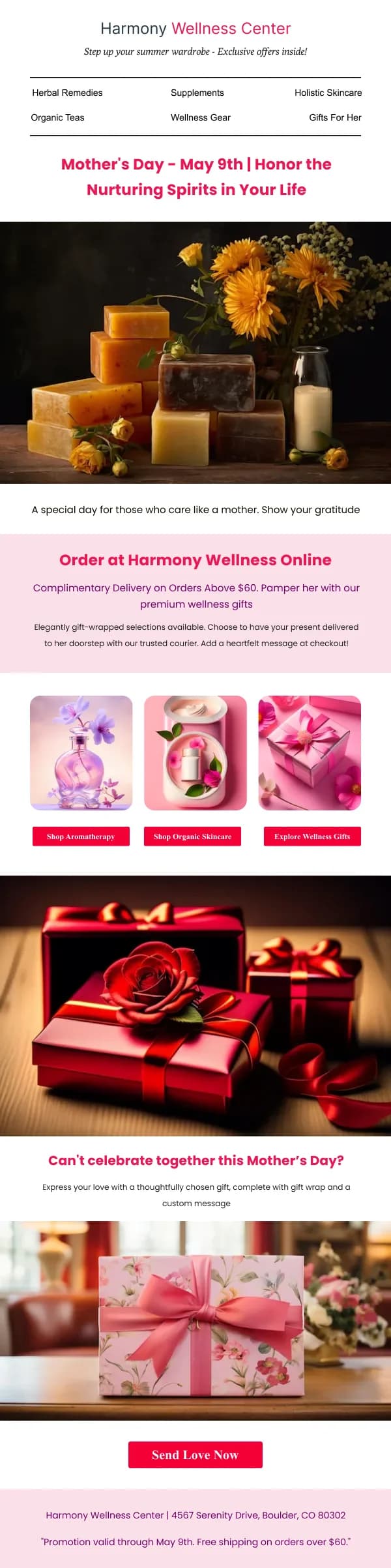 Beauty-Deals For Moms — Mothers Day email design preview