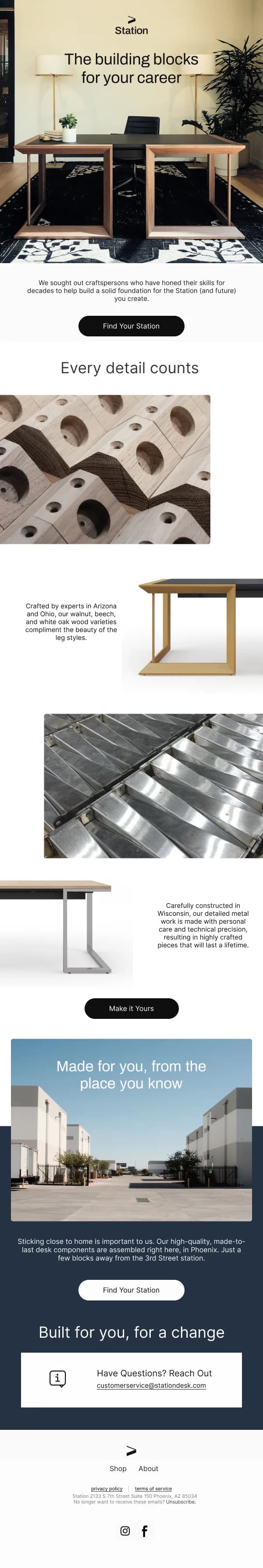 The Building Blocks for Your Career — Product Promotions & Updates email design preview