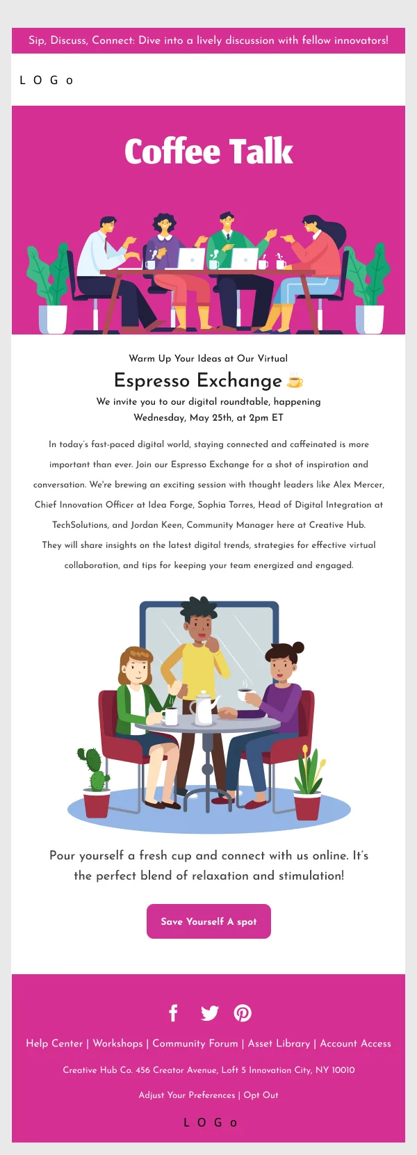 SaaS-Business Workshop — Events & Invitations email design preview