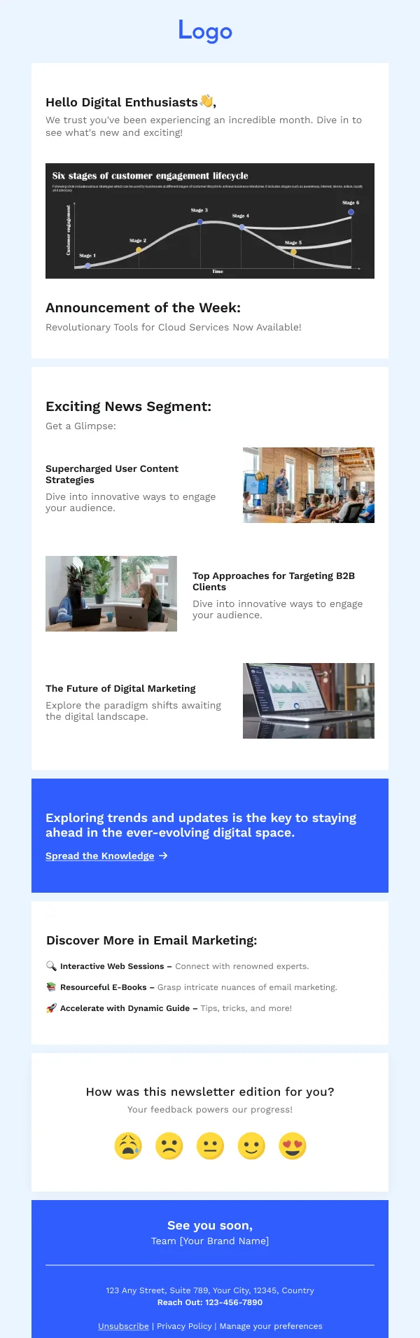 News and Content Discovery SaaS HTML Email Template