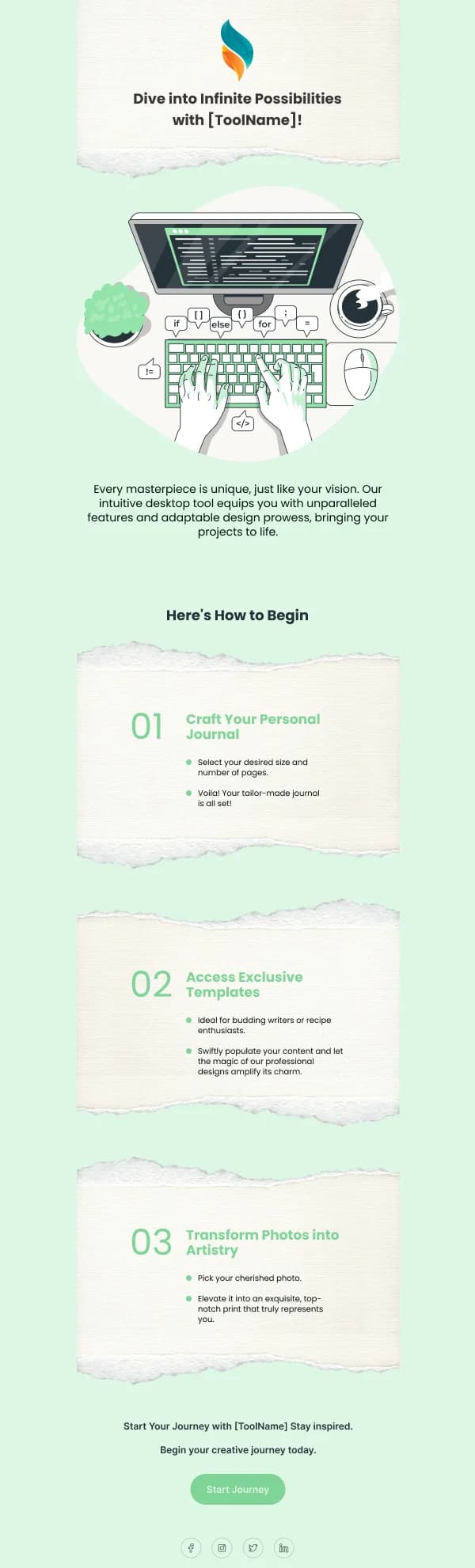 SaaS-Welcome Product Intro — Welcome email design preview