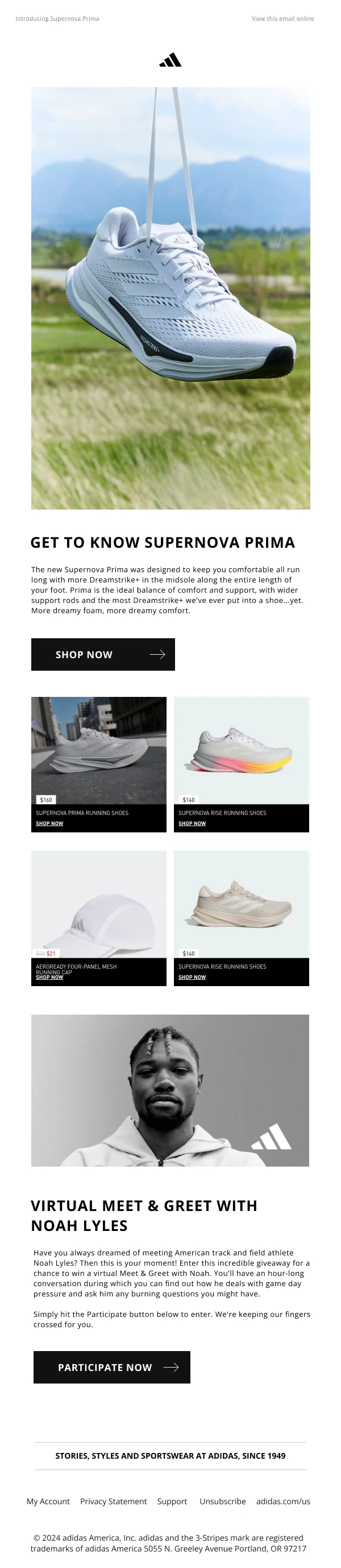 Supernova Prima Launch — Product Launch email design preview